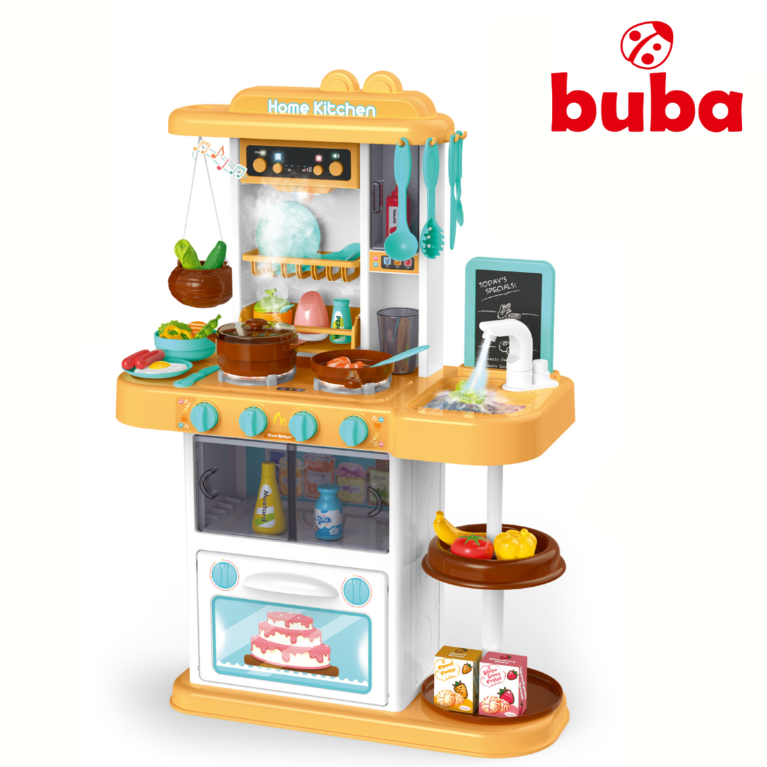  Детска кухня Buba Home Kitchen, 43 части, 889-163, оранжева 