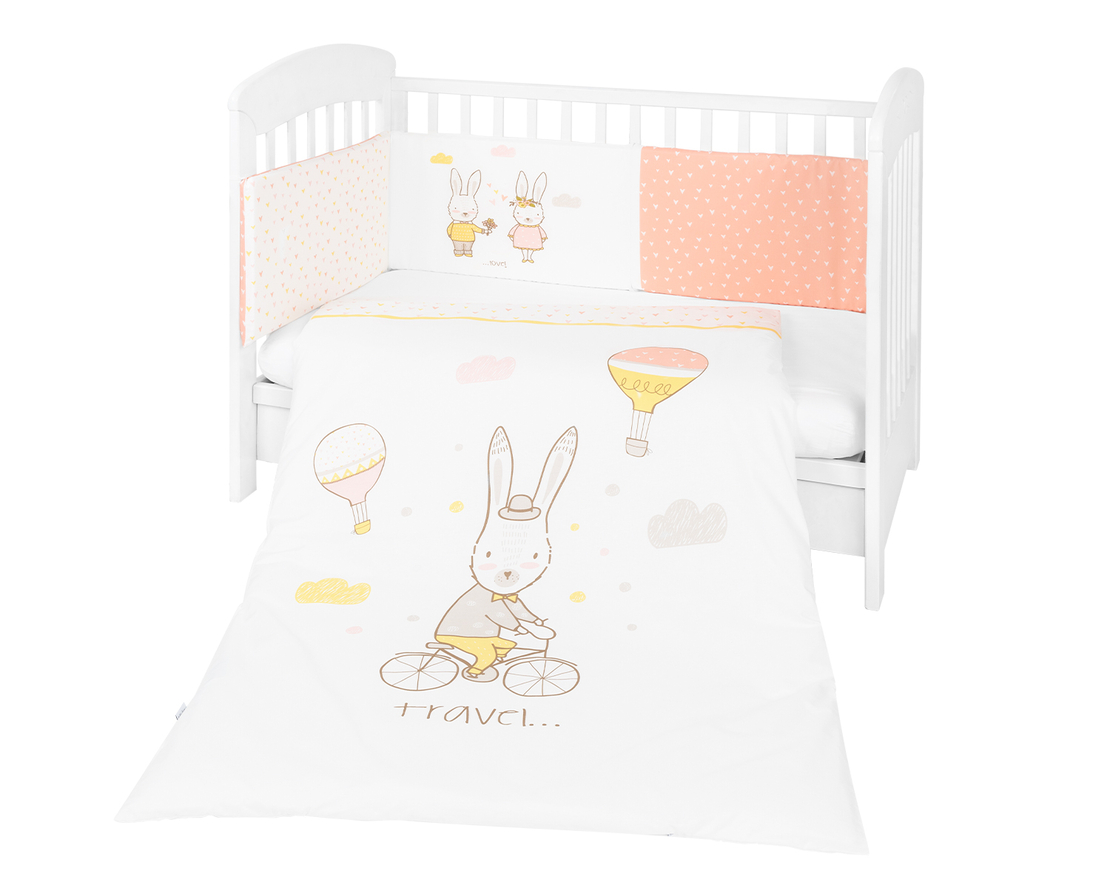 Бебешки спален комплект 2 части EU style 60/120 Rabbits in Love