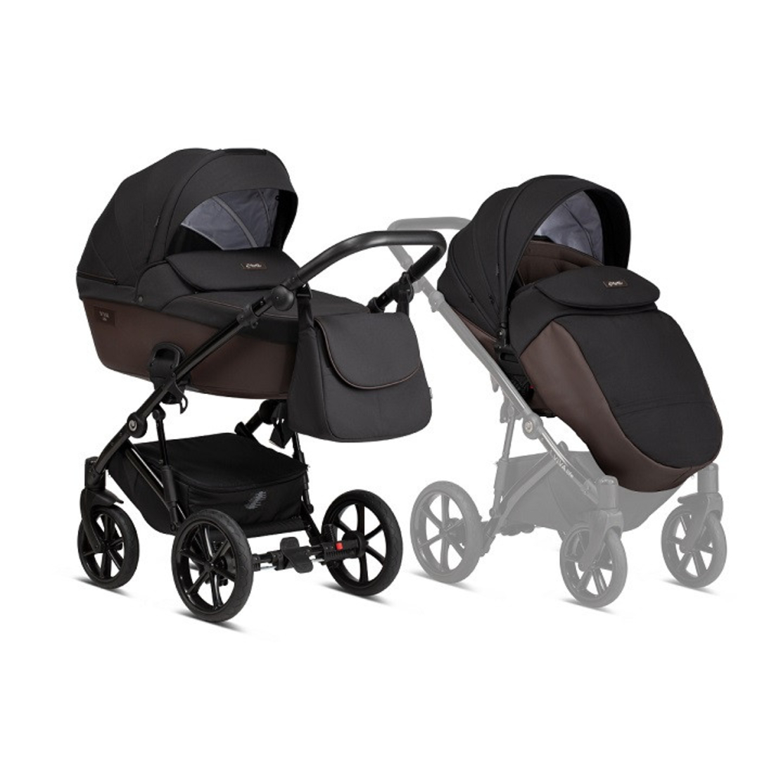Tutis Viva Life Espresso 067 Комбинирана Детска Количка 2 в 1