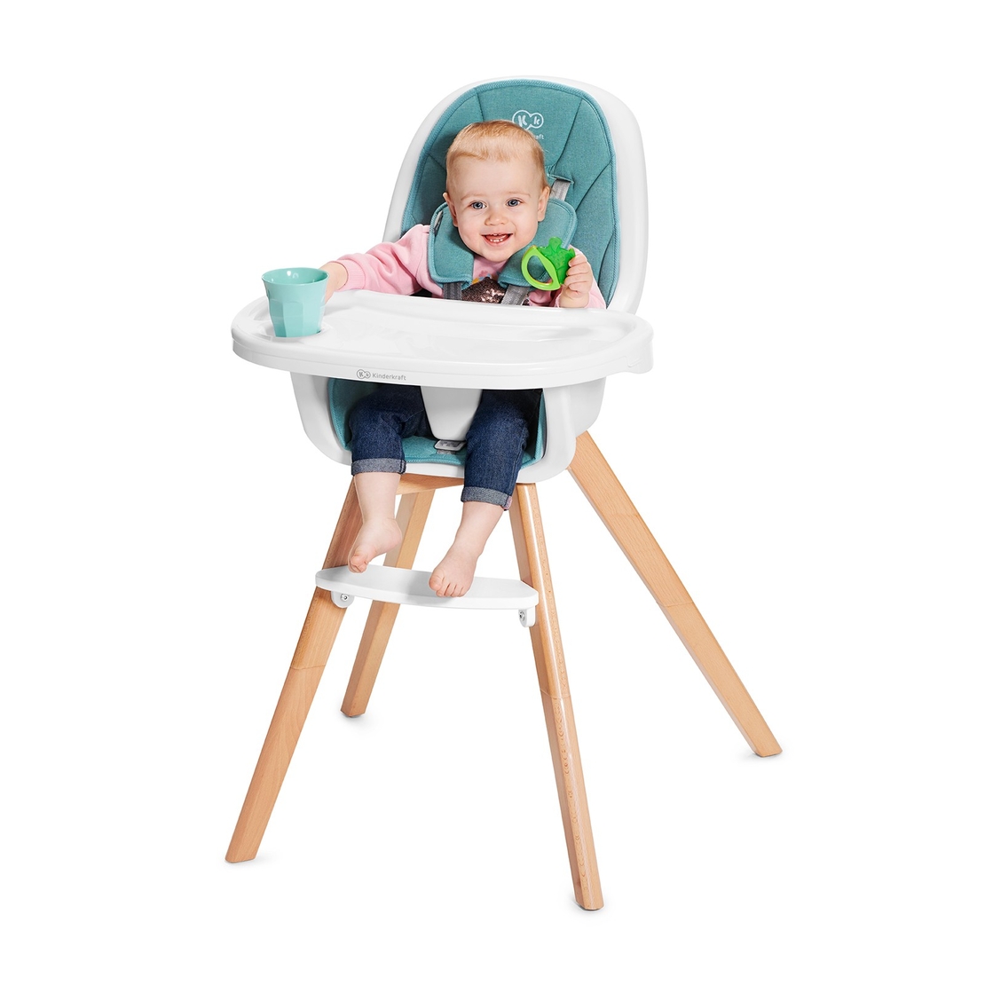  Столче за хранене KinderKraft TIXI, Розово 