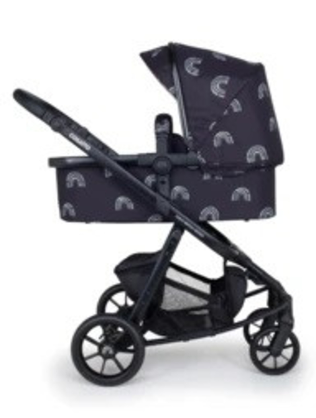 Комплект количка Cosatto Giggle Quad NIGHT RAINBOW 5в1, i-Size база и чувалче за крака