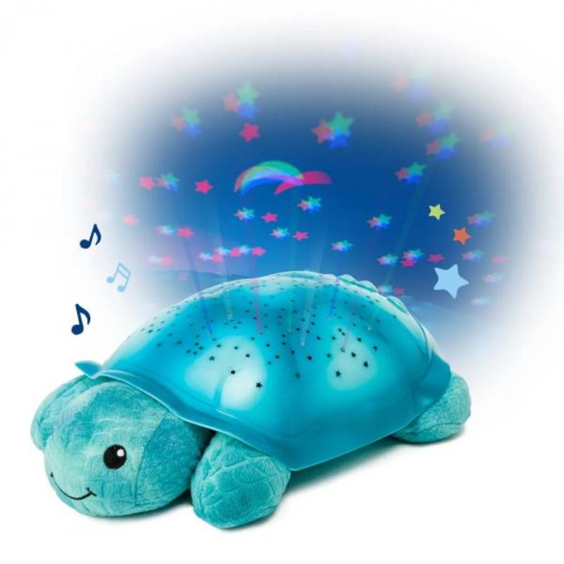 Cloud B Звезден Проектор с 3 Цвята Светлина и Звуци Twinkling Twilight Turtle Aqua