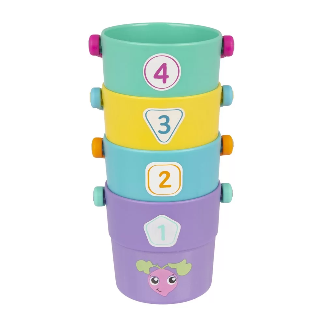PLAYGRO АКТИВНА ИГРАЧКА КОФИЧКИ С ЖЕТОНИ ЗА БРОЕНЕ И СОРТИРАНЕ 12-36М