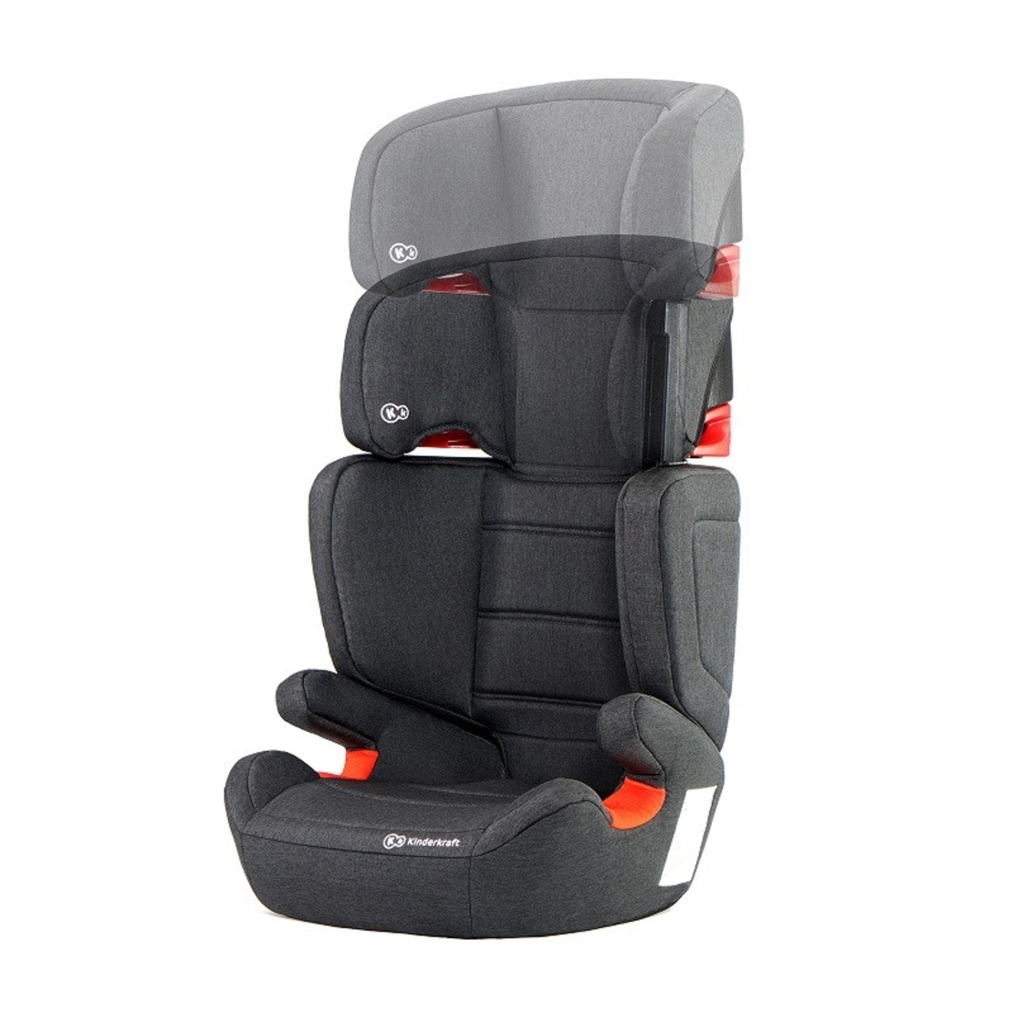  Столче за кола KinderKraft Junior IsoFIX, Черен 