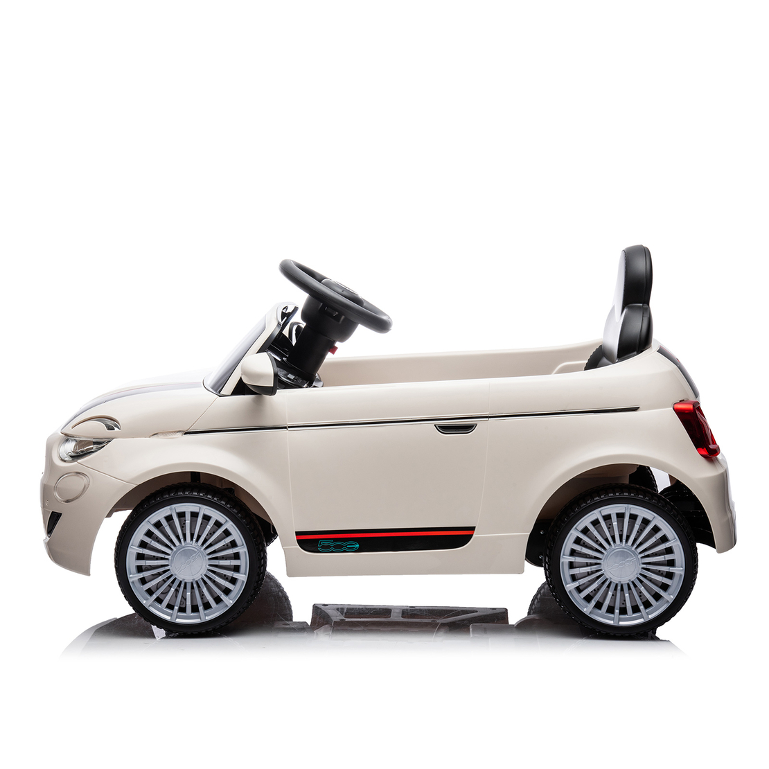 Chipolino Електрическа кола FIAT 500 Бяла