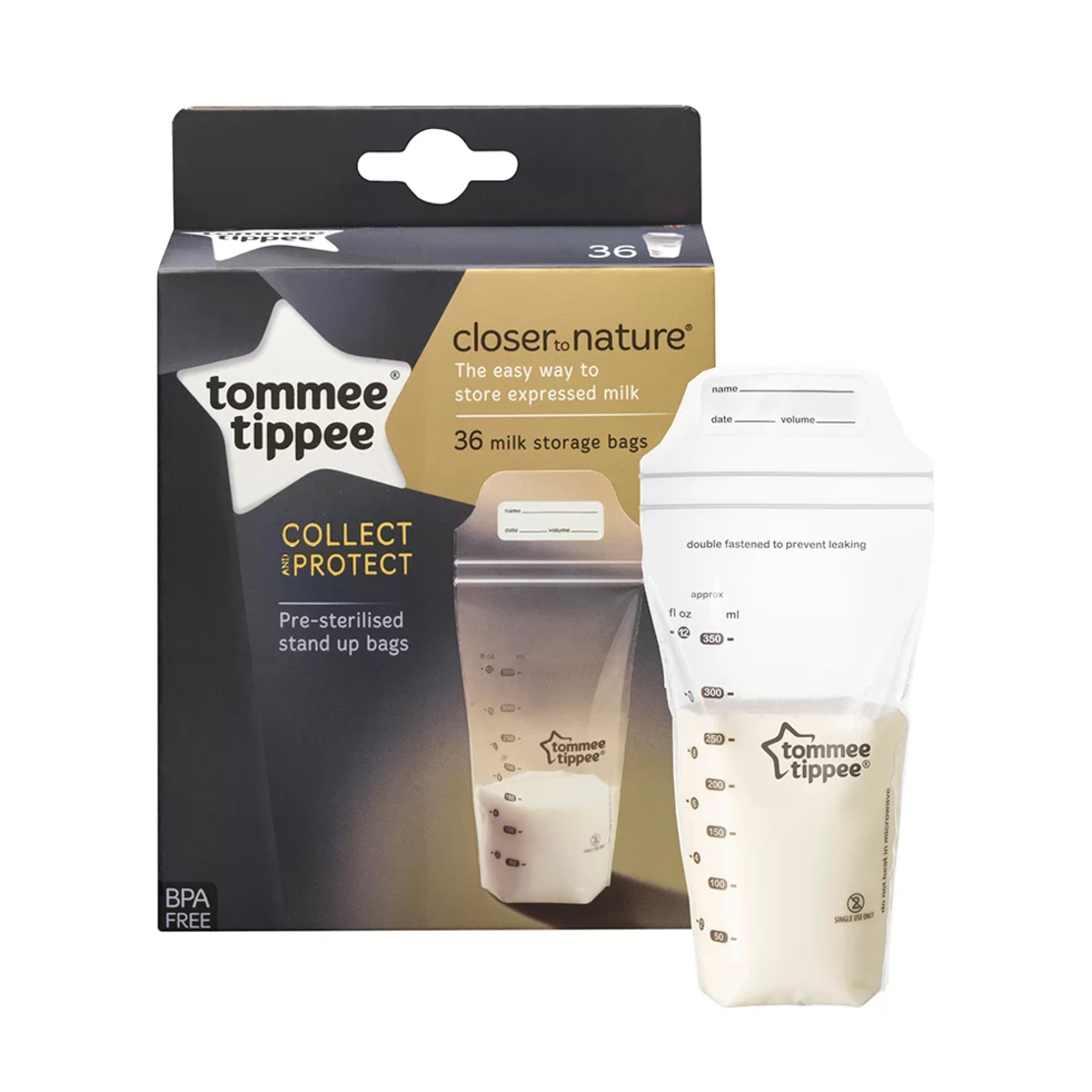 Tommee Tippee ТОРБИЧКИ ЗА СЪХРАНЕНИЕ НА КЪРМА (36 бр./оп.)