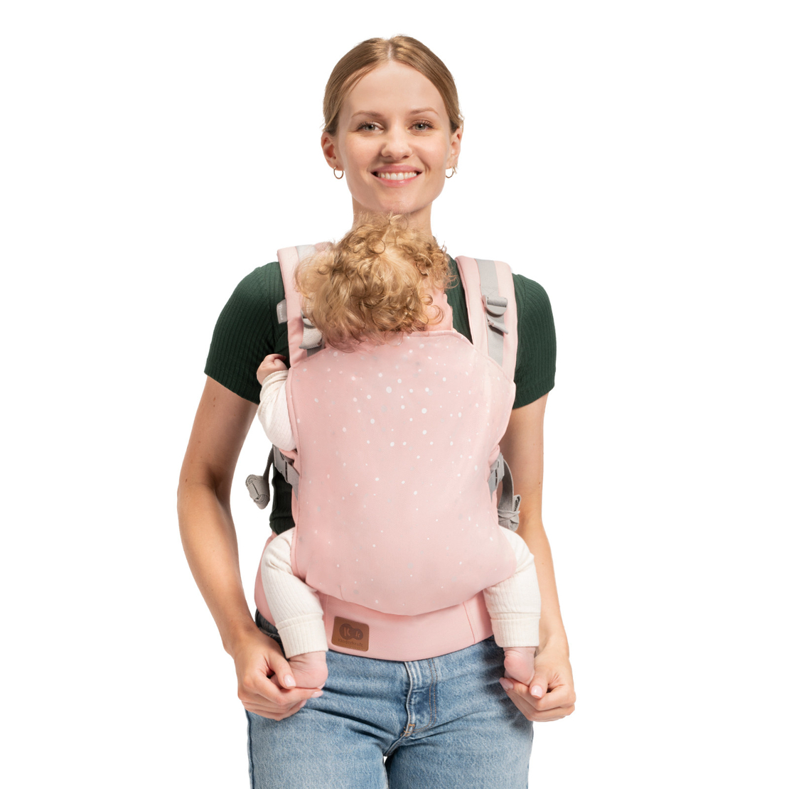  Ергономична раница за бебе KinderKraft NINO, CONFETTI PINK 