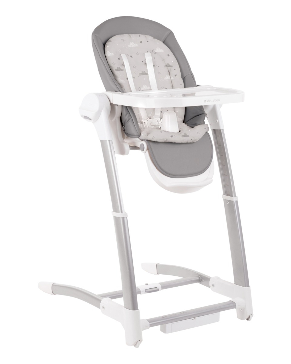 KikkaBoo Електрическа люлка & Столче за хранене Prima 3in1 Grey 2023