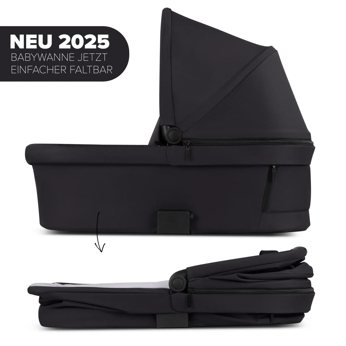 ABC Design Кош за Новородено Carrycot for Samba / Salsa Run / Zoom - Coal