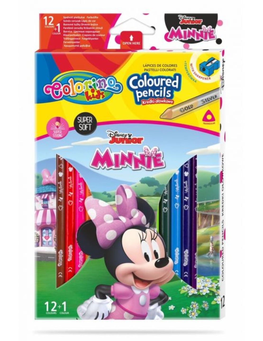 Цветни моливи Minnie, 12 бр.