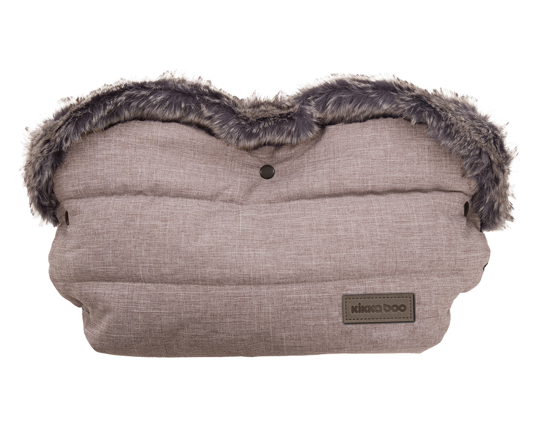 Ръкавица за количка Fur Melange Beige