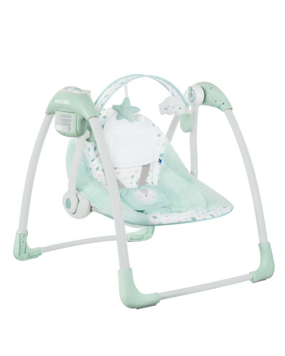 KikkaBoo Електрическа люлка Chillo Jungle King Mint
