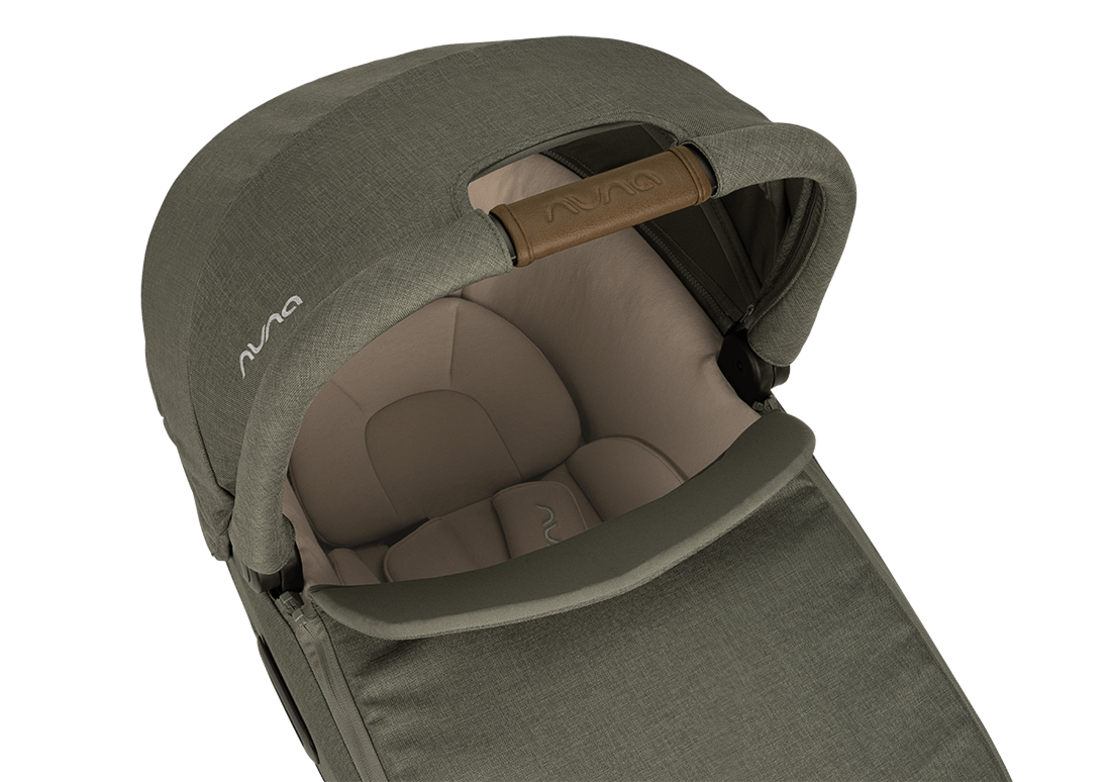 Nuna CARI Next Pine Кош за Новородено с Опция за Столче за Кола