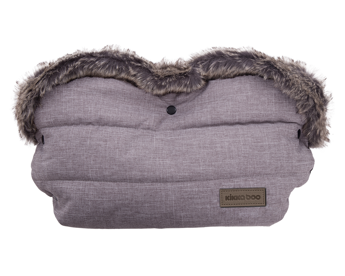 Ръкавица за количка Fur Melange Grey