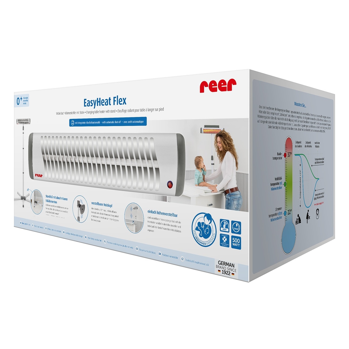  Нагревател за маса за преповиване Reer 19050, EasyHeat 
