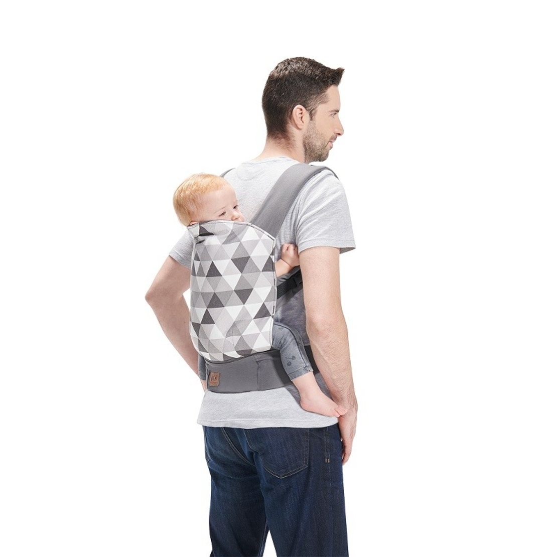  Ергономична раница за бебе KinderKraft NINO, Сиво 