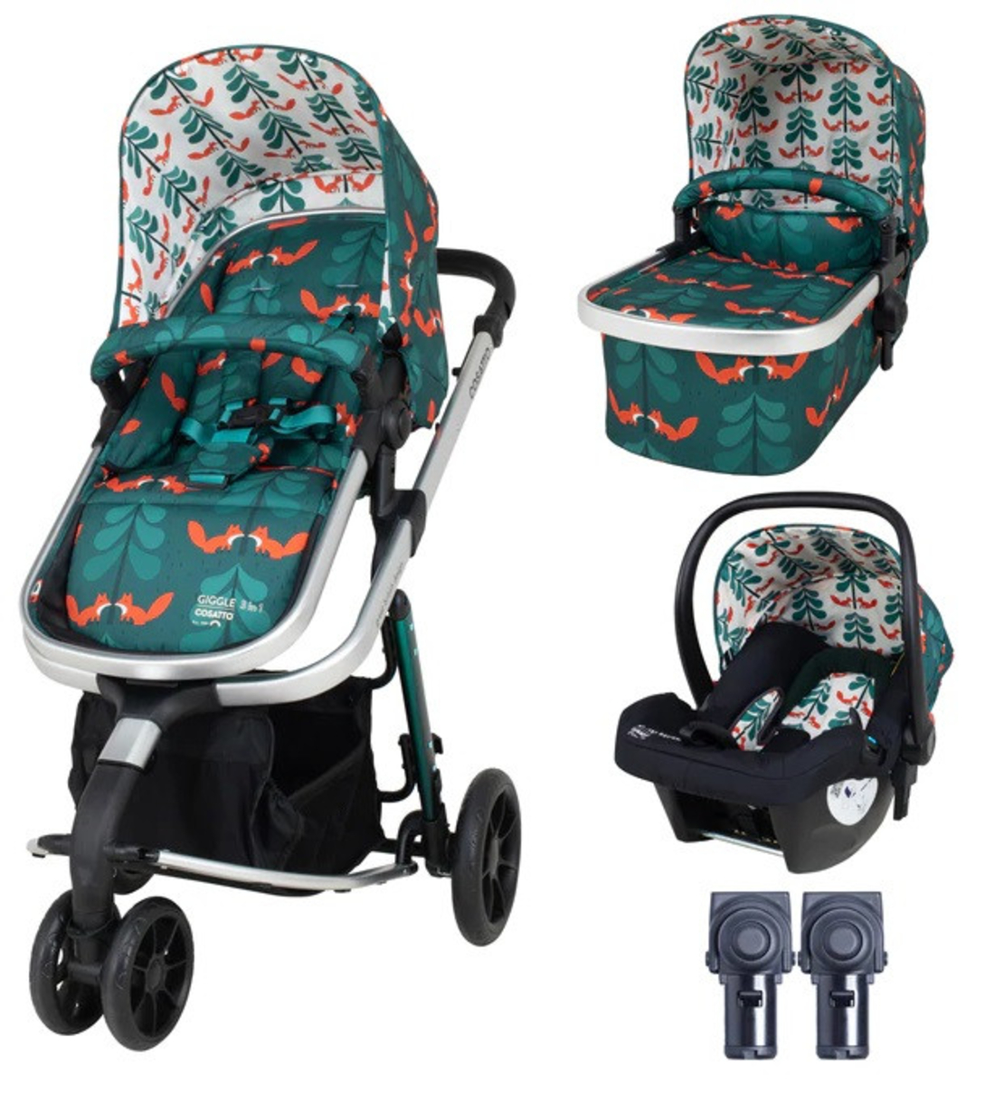 Количка Cosatto Giggle 3в1 CT4999 FOX FRIENDS