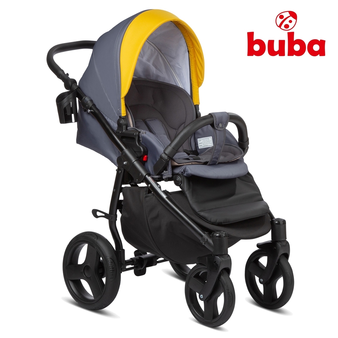  Бебешка количка 3в1 Buba Bella 716, Pewter-Yellow 