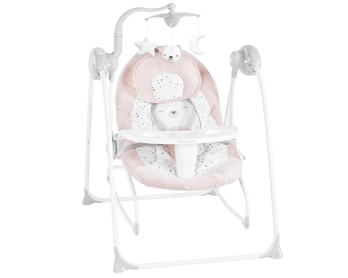 KikkaBoo Електрическа люлка & Шезлонг Dozy Bear with me Beige