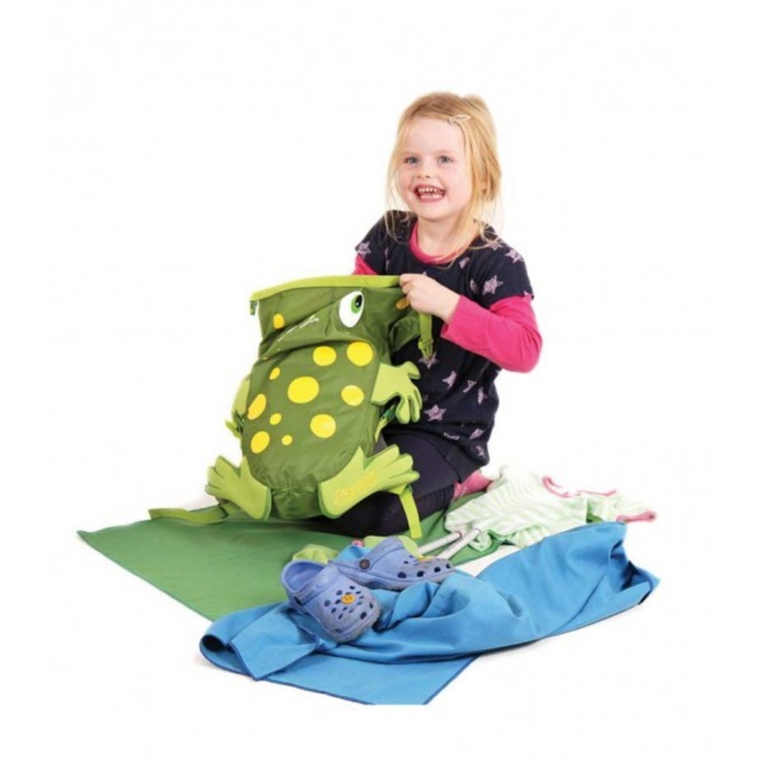 Детска раница LittleLife SwimPak, Жаба, 10 л, Зелена
