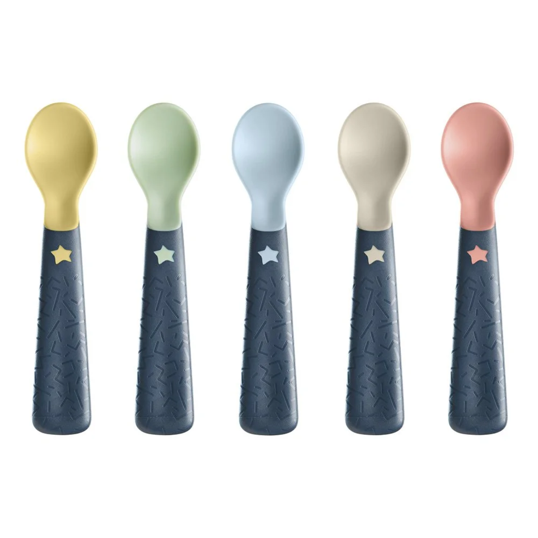 Tommee Tippee 6м+ Комплект от 5 броя лъжички за самостоятелно хранене от бебето