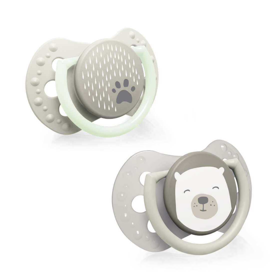 Силиконова залъгалка 2 бр Buddy Bear 6-18 м