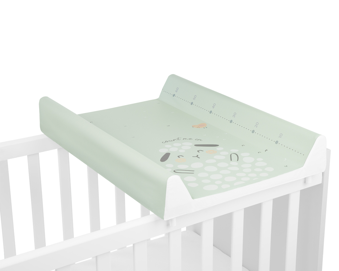 KikkaBoo Твърда PVC Подложка за Повиване 80х50см Sleepy Sheep