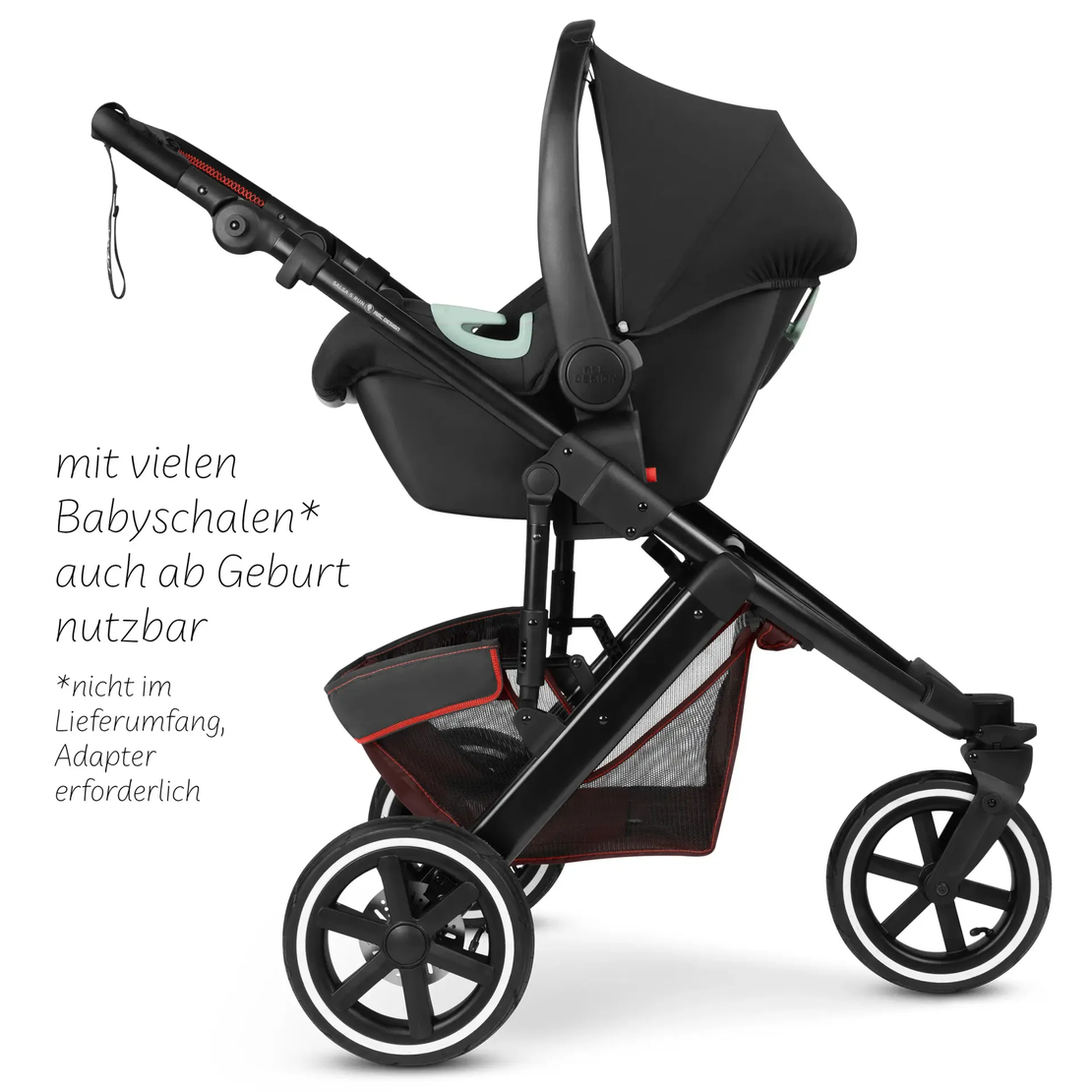 ABC Design Running Stroller Salsa 5 Run Umbra Комбинирана Спортна Детска Количка