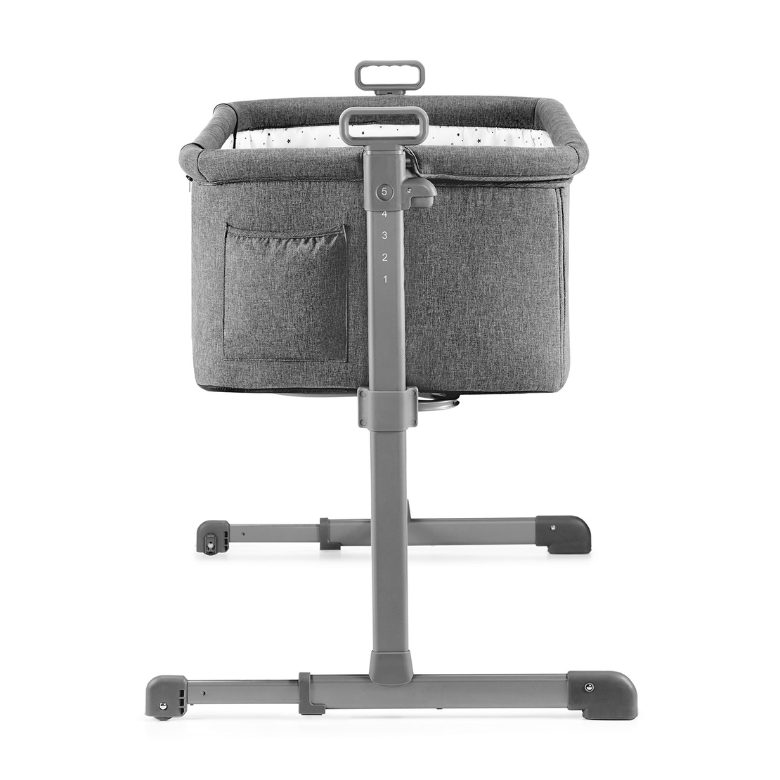 Бебешка кошара KinderKraft Neste, Сив меланж