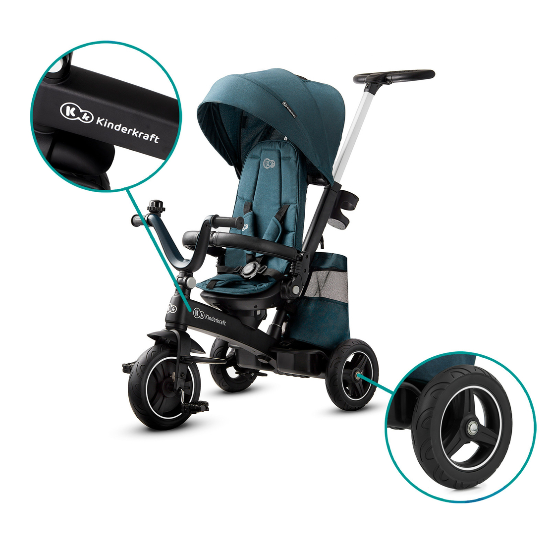  Триколка KinderKraft EASYTWIST, Зелена 