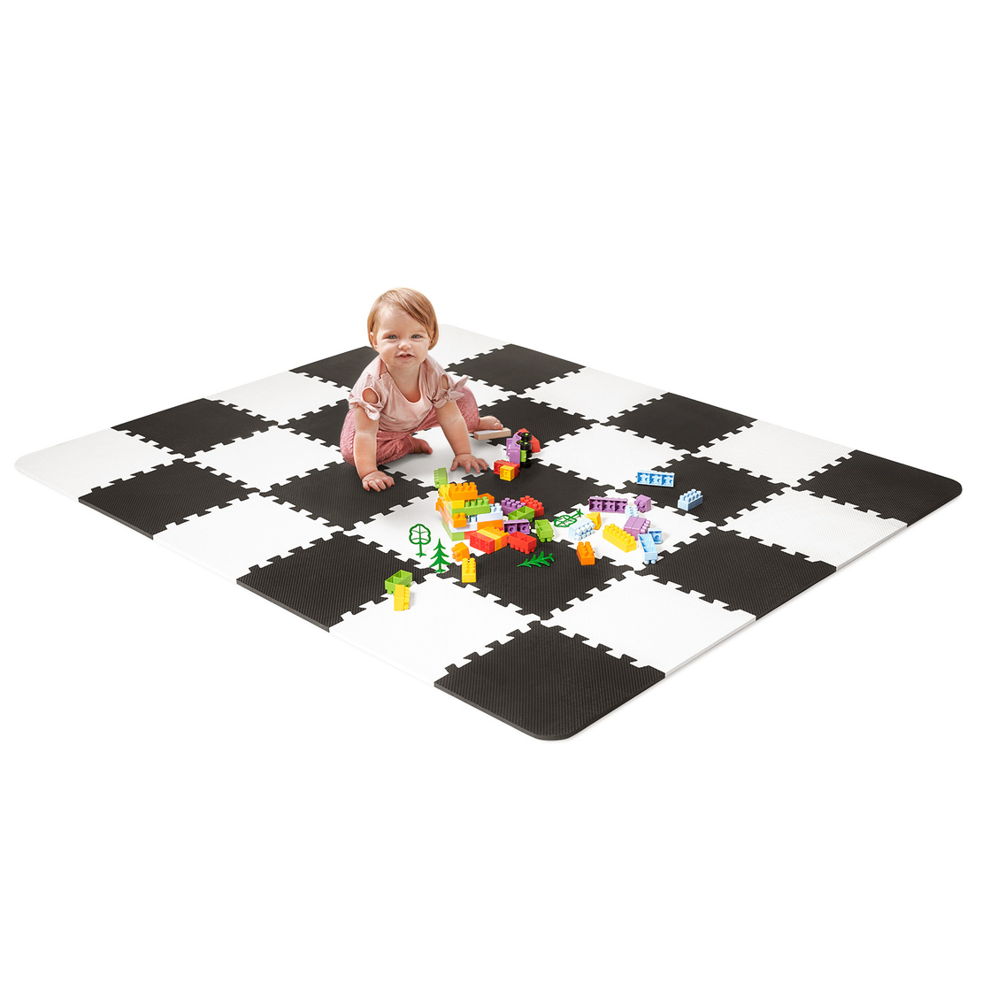 Мек пъзел KinderKraft LUNO, черен 