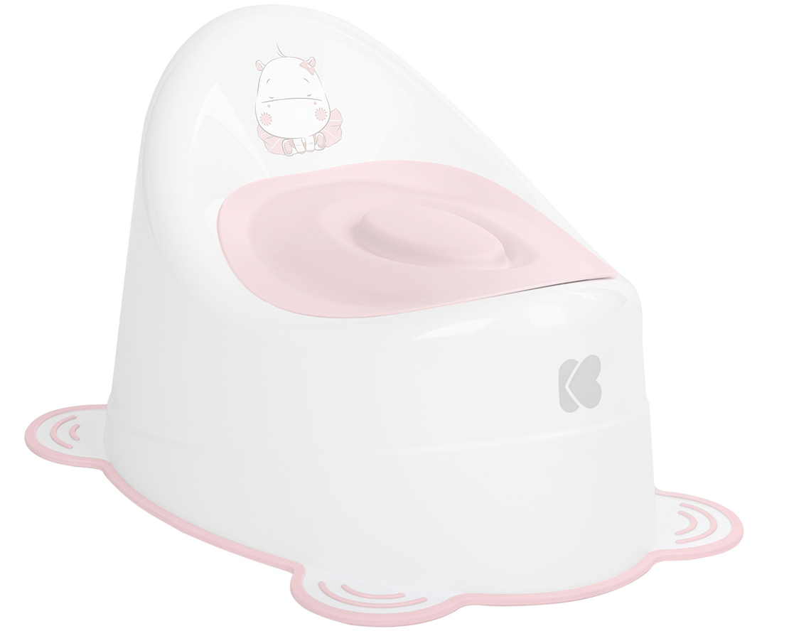 KikkaBoo Гърне Anti-Slip Hippo Pink