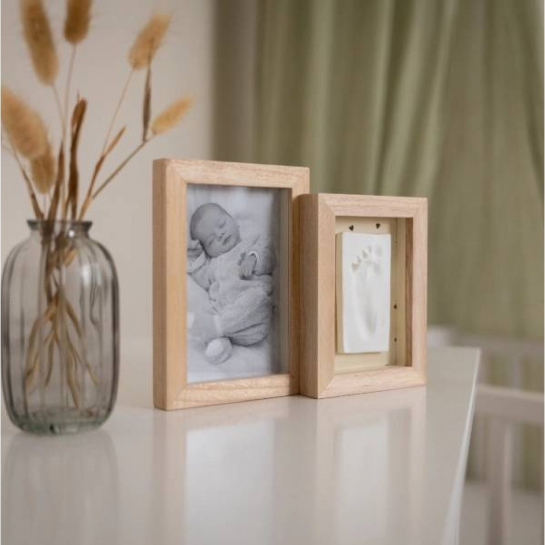 Petit ARTichaut  2 Дървени Рамки за Бебешки Отпечатък и Снимка Pretty Hearts