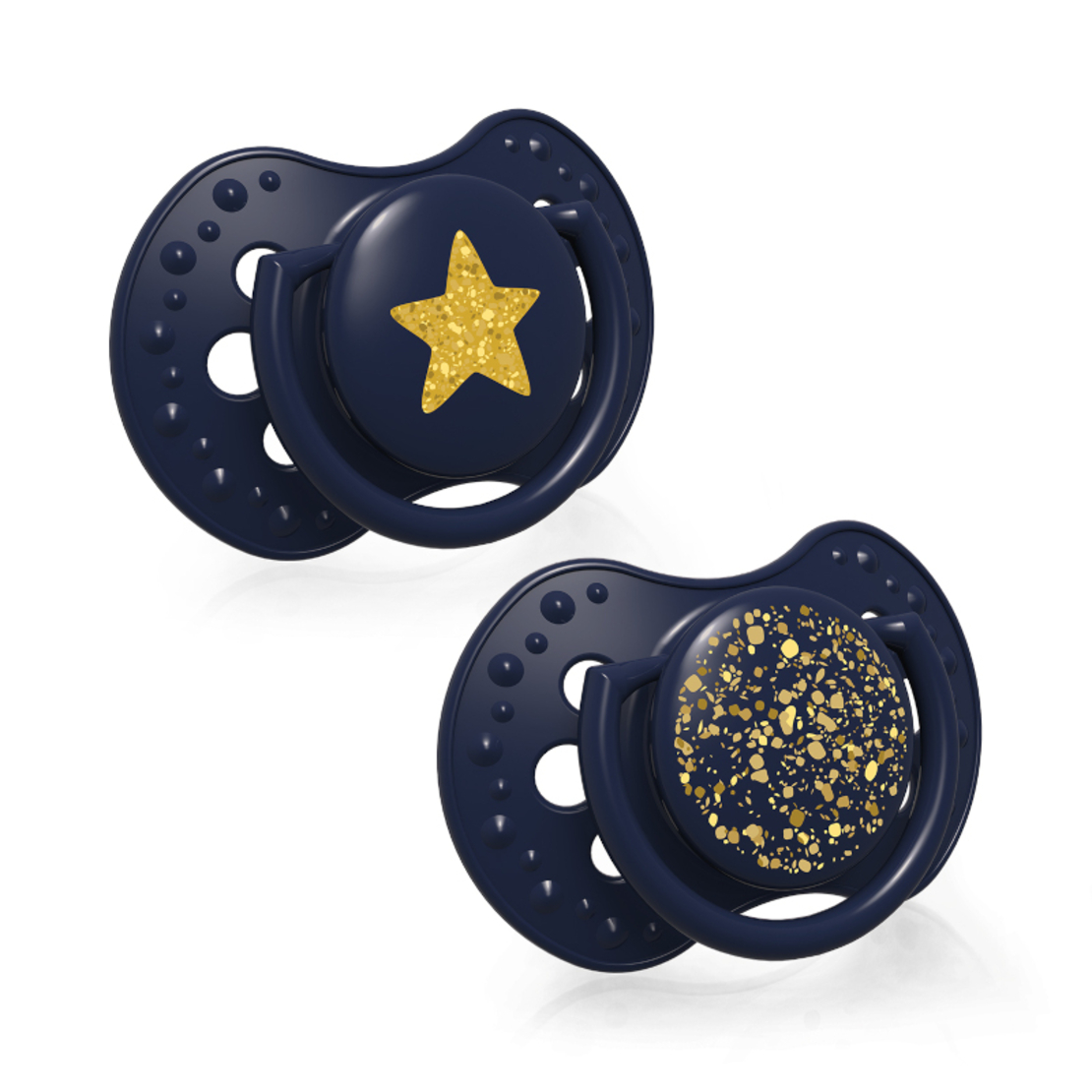 Силиконова залъгалка 2 бр Stardust 3-6м