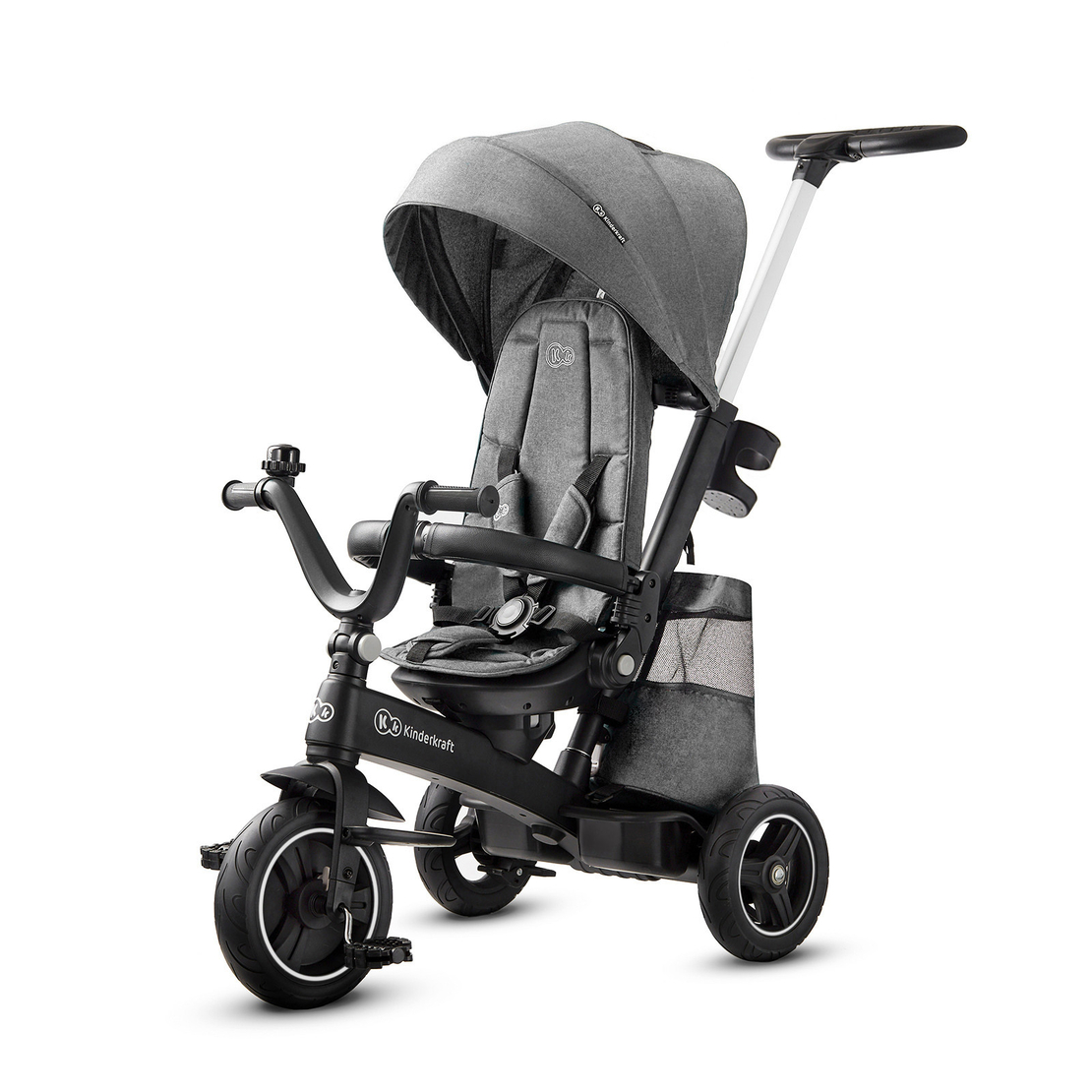  Триколка KinderKraft EASYTWIST, Сива 