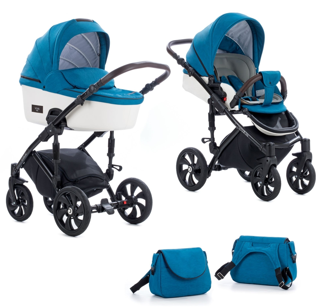 Tutis Viva 4 Blue Sapphire  082 Комбинирана Детска Количка 2 в 1