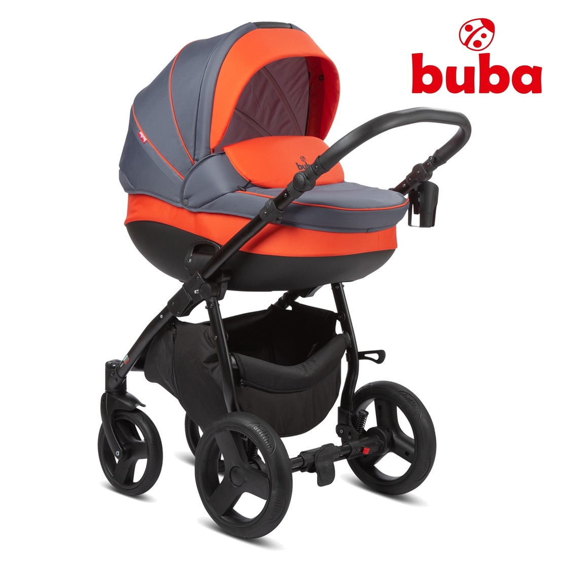  Бебешка количка 3в1 Buba Bella 713, Pewter-Orange 