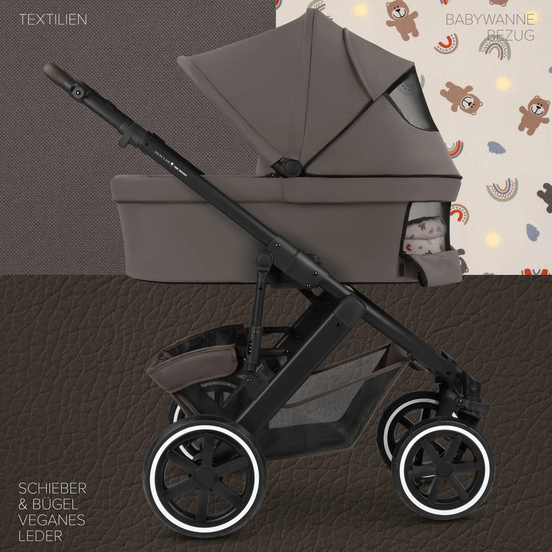 ABC Design Salsa 5 Air Teddy Комбинирана Детска Количка 3 в 1