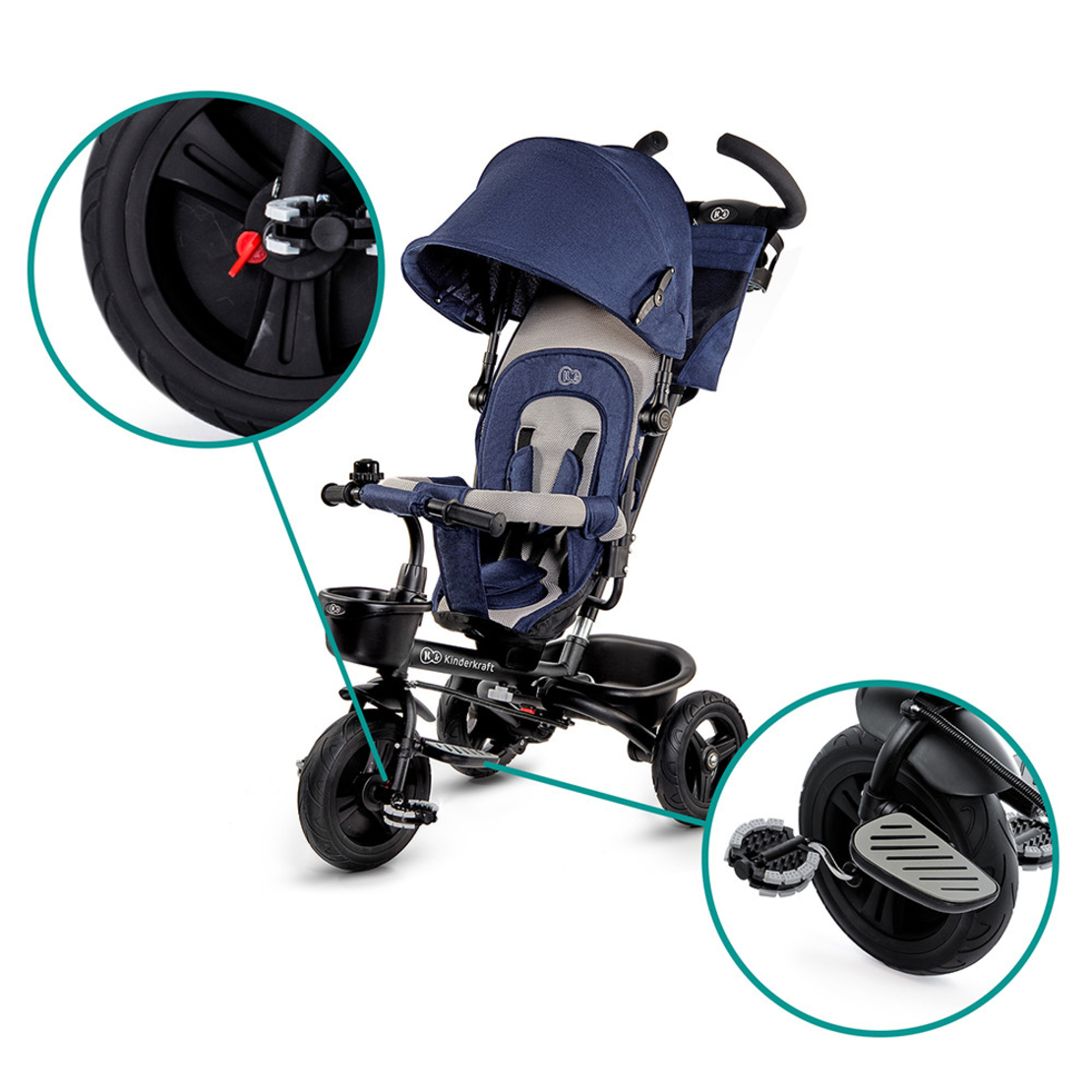  Триколка KinderKraft AVEO, Синя 
