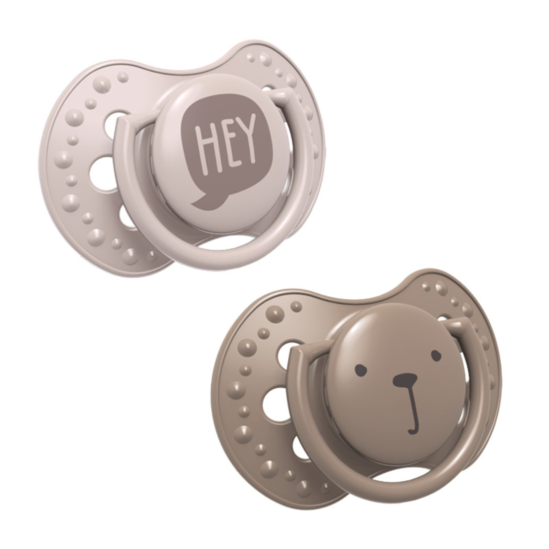 Силиконова залъгалка 2 бр Heyl Girl 6-18м