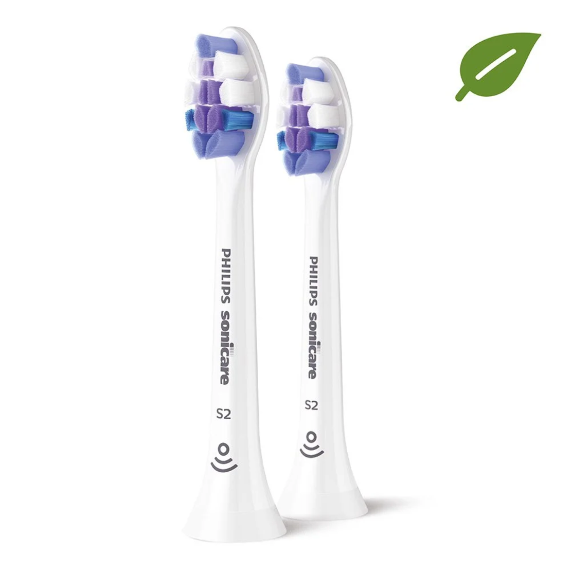 Philips Sonicare HX6052/10 2 броя резервна глава S2 Sensitive  Бяла и супер мека  за чувствителни зъби и венци