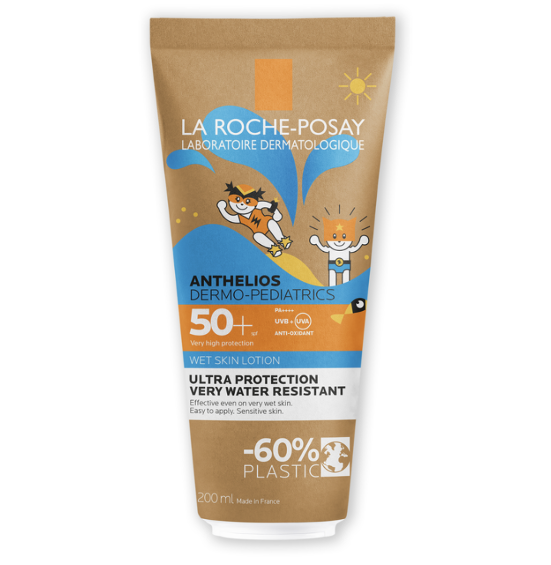 La Roche-Posay Anthelios SPF50+ Wet Skin Лосион за Деца 200мл Еко Опаковка