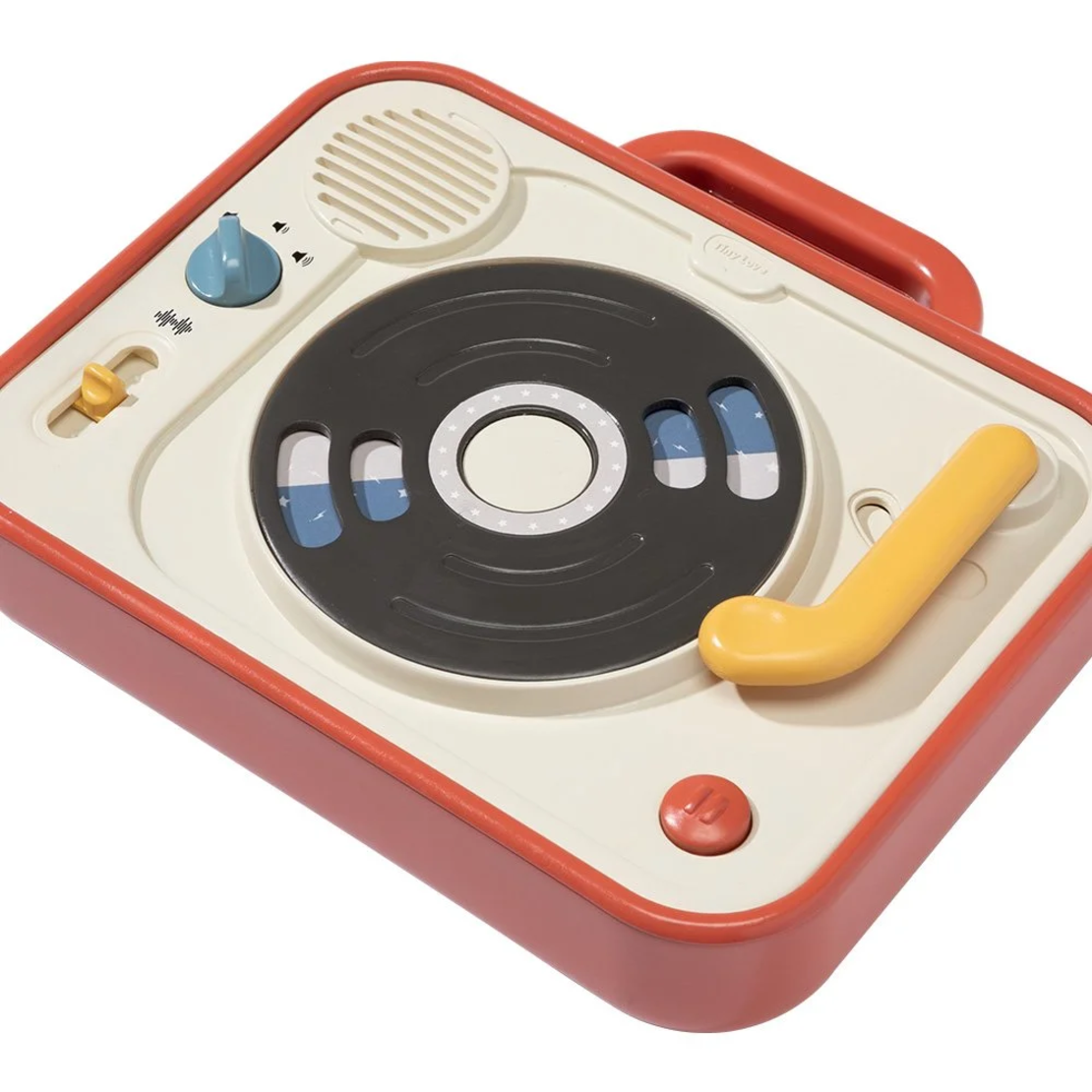 Tiny Love Електронна музикална играчка DJ Станция от серията Tiny Rockers с 13 рокендрол мелодии въртяща се peek-a-boo плоча 12м+