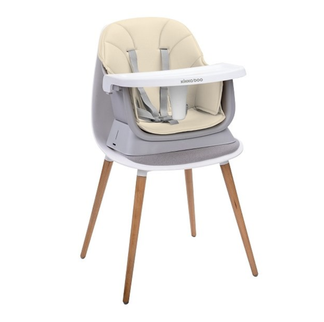 KikkaBoo Стол за хранене 6 в 1 EAT N PLAY BEIGE