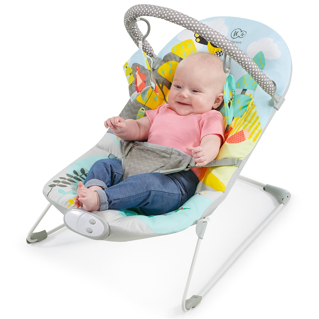 Шезлонг с вибрация KinderKraft MilyFUN, 8 мелодии