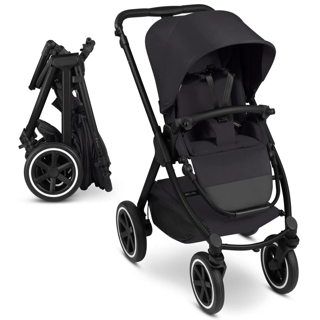 ABC Design Samba 2 Coal Комбинирана Детска Количка 2 в 1