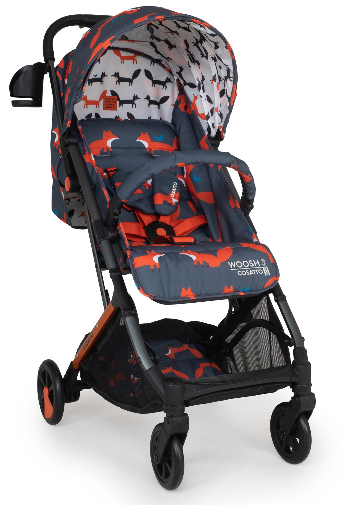  Детска количка Cosatto Woosh3 CT5056, Charcoal Mister Fox 