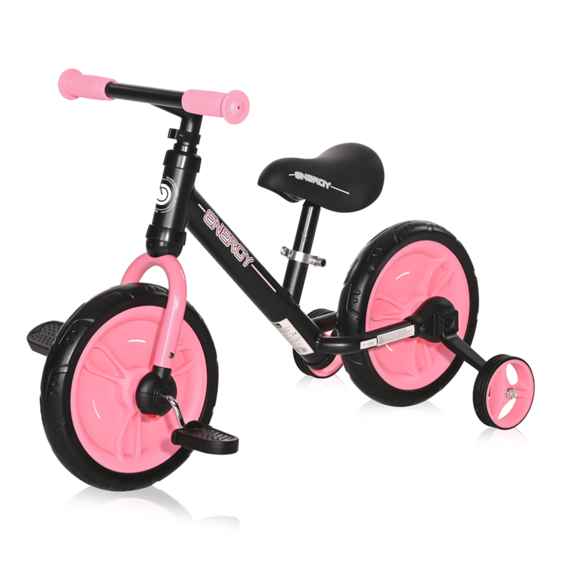LORELLI BALANCE BIKE ENERGY 2в1 BLACK&PINK