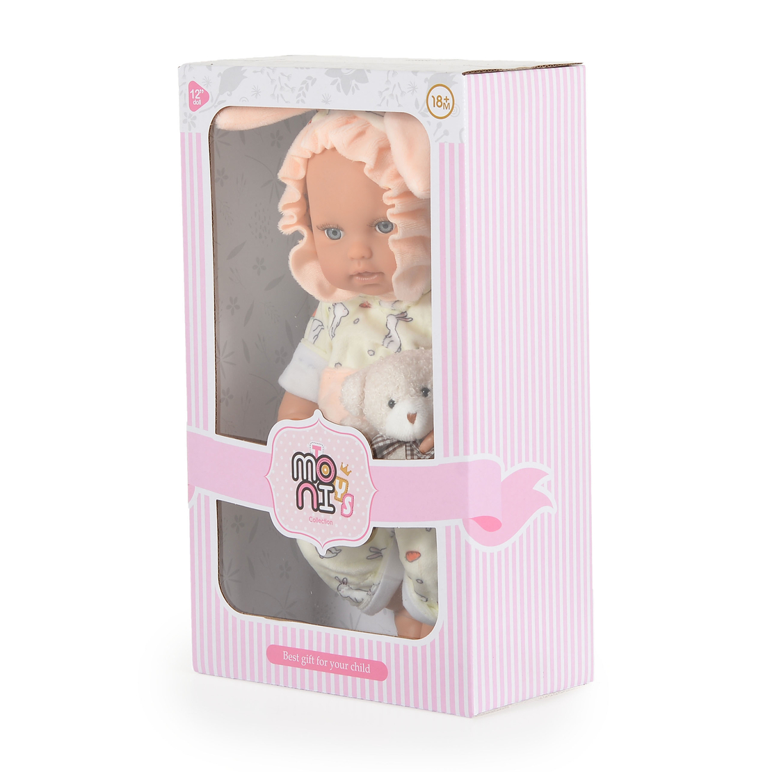 Moni Кукла 30см Bear and Baby Rabbit 111798