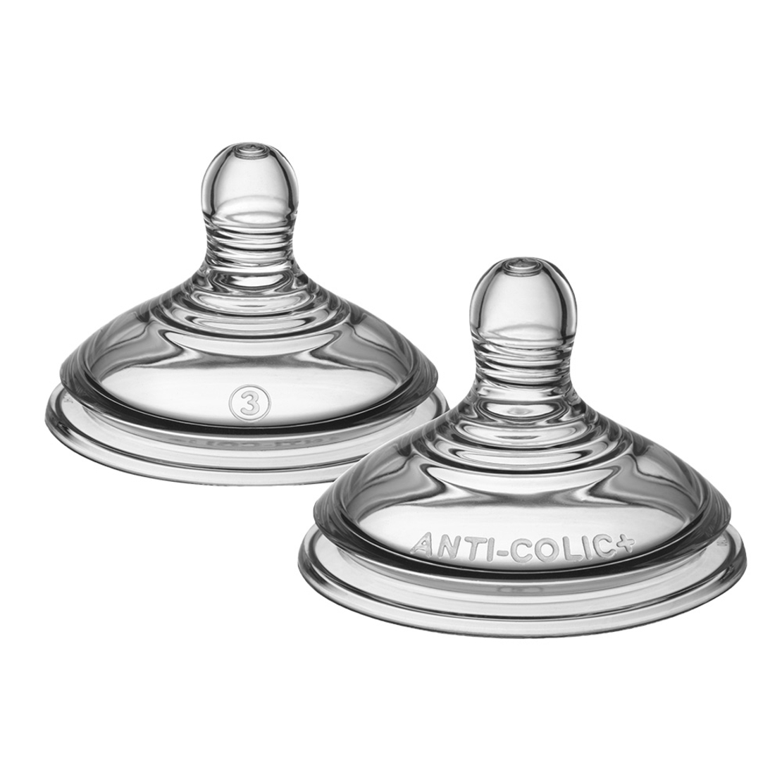 Tommee Tippee Advanced Anti-Colic+ Fast Flow Комплект от 2 броя Биберони 3 капки Бърз Поток за Бебета на Възраст 6+ месеца